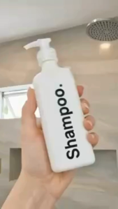 500ml White Pump Bottle with Decal Waterproof Sticker Label (Customized)