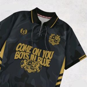 jersey vintage COME ON YOU BOYS IN BLUE persib series / jersey fantasi persib / jersey persib warna biru / jersey casual / jersey supporter bola