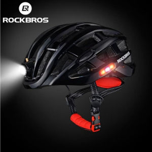 Rockbros Helm Sepeda Mtb Roadbike & Lampu Charge
