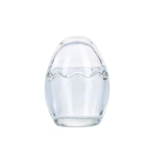 1PC Egg Shell Shape Glass Bottle Dessert Making Pudding Cup High Temperature Resistant Cup Tableware Household Goods
