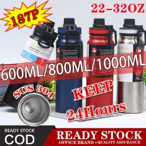 Water Bottles Tumblers 1000ml Tumbler For Hot and Cold Tumbler Thermos Flask 304 Stainless steel water bottle outdoor sports bottle 24Hours Cold 12 Hours Hot Drinking Water Bottle Water bottle for cycling water bottles tumblers aesthetic