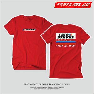 KAOS T-SHIRT TWOSTROKE RAINBOW FREE STIKER