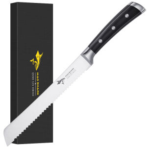Mad Shark | Bread Knife For Slicing Toast Sandwich French Loaf Stainless Steel No Crumbs