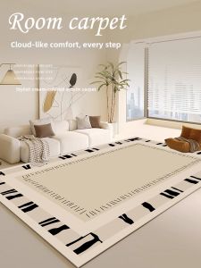 Wanrenfu Carpet | Thick Loop Velvet Carpet Modern Minimalist Style Water-resistant