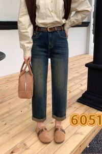 High Waist Straight Leg Jeans Womens Stylish Versatile Nine Point Boyfriend Denim Slimming Short plus Size Black 6135