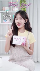 Combo Hộp Bông Tẩy Trang POP-PUF 2 Công Dụng 100 Miếng/Hộp