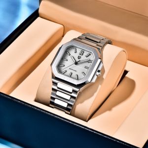 PAGANI DESIGN 2025 Mens Luxury Watch Mechanical Chronograph Quartz Movement Stainless Steel Waterproof Sapphire Crystal