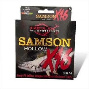 Senar PE Samson X16 600M Multicolor Relix Nusantara Senar PE Hollow dengan kekuatan max 100%