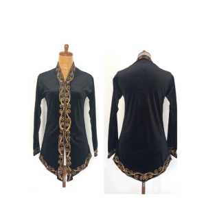 Atasan Kebaya Bludru Encim bordir stik tunik kebaya kartini wisuda modern kebaya kekinian