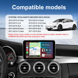 Screen Upgrade Decoder Box Wireless CarPlay Android auto Retrofit Kit for Mercedes Benz A/B/C/E/CLA/GLK/ML/SLD NTG 4.5 System