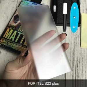 tempered glass UV nano matte itel s23 plus bahan kaca lengkung curve