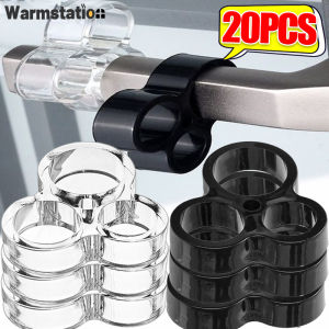 20Pcs Handles Door Stopper Silicone Door Handle Shockproof Rings Wall Protection Doorknob Bumper Furniture Protector Pad Handle Buffer