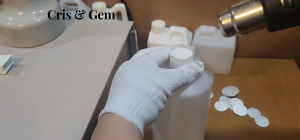 200pcs Shrink Wrap Plastic Packaging Shrinkable Plastic Sealer Film for Bottle Container 500ml
