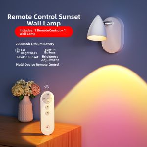 Wireless Remote Control Sunset Ambiance Background Light