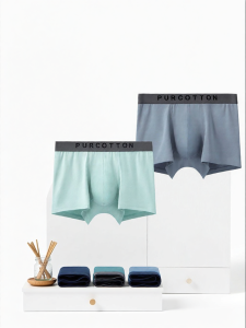 Purcotton | Cotton Elastic Lightweight Comfortable Mens Boxer Briefs
