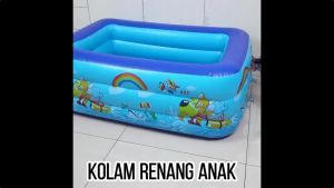 Murah Kolam Renang Anak 180cm 3 tingkat Kotak Alas Gelembung Kolam Mandi Bola/Kolam renang anak-anak 180cm dengan pompa tiup