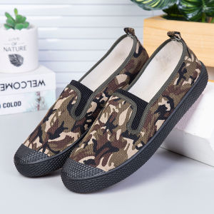 Camouflage Military Canvas Shoes Anti-slip Durable Rubber Sole Work Safety Shoes