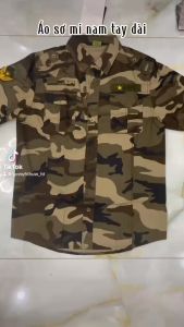 {HCM}_Áo Sơ Mi Nam Tay Dài Dáng Ôm Vải Kaki Cotton mềm Áo Nam Tay Dài Size 55-80kg