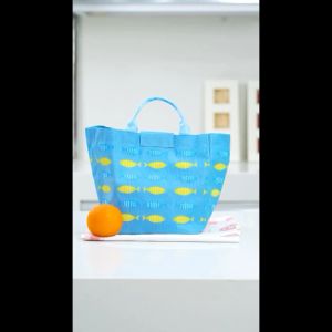 CPM Yoshi Fish Version Lunch Bag Set Of 4 Pcs / Tas Bekal Yoshi Motif Ikan Set 4 pcs