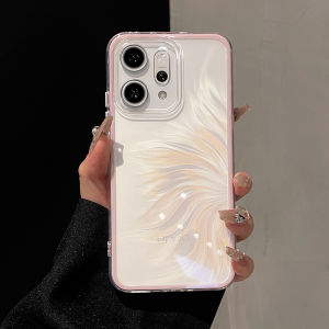 เคส OPPO Reno 14 13 5G OPPO Reno 14 13 Pro 5G โปร่งใสใหม่น่ารักป้องกันการตกหลุมขนาดใหญ่กรอบเลนส์เคสโทรศัพท์นุ่ม