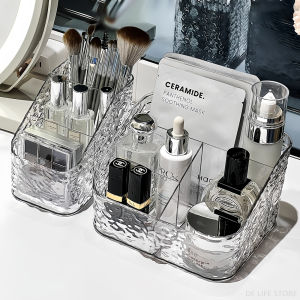 Cosmetic Storage Box For Vanity Makeup Organizer Clear Acrylic Skincare Organiser For Lipstick Cosmetic Organizer Perfume Holder