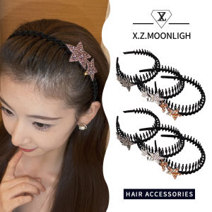 ที่คาดศีรษะแบบใหม่สำหรับฤดูใบไม้ร่วงขนฝูงที่คาดศีรษะที่คาดผมฟันเฟืองสองแถบคาดศีรษะดาวแถบคาดศีรษะดาว Bulling ดาวห้าแฉก