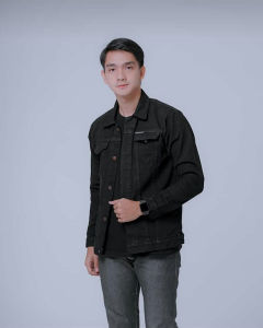 Jaket Jeans Pria Green