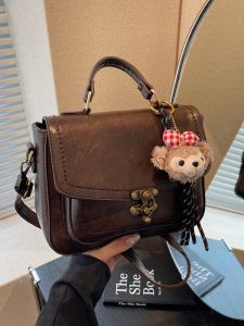 Elegant Womens Crossbody Bag Fashionable Casual Versatile Small Square Bag Retro Single Shoulder Slant Bag Quality Texture