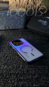 Magnetic Case For IQOO 15 Case Aluminium Alloy Metal Frame Case For Vivo Iqoo15 5G Matte Transparent Acrylic Cover