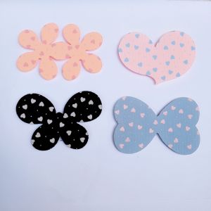 Miếng dán tóc dán mái tự dính hoạt tiết tim size to giúp cố định tóc cho trang điểm đắp mặt nạ... rất tiện lợi