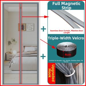 SHULIAN | Side Opening No-Drill Magnetic Door Curtain