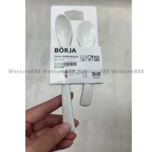 Sendok makan anak bayi set isi 2 plastik BPA Free WEO IK9288 BORA