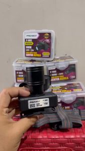 Senter kepala ZOOM super turbo PROBEST P-100Z 100W Cahaya Putih 4800mah Body alumunium tahan 30 jam