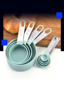 Bộ 8 Chiếc Cốc Và Thìa Đo Lường Bằng Thép Không Gỉ Để Làm Bánh Làm Bánh Ngọt Nấu Ăn - Dụng Cụ Nhà Bếp Có Tay Cầm Thoải Mái