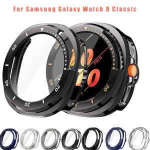 Case for Samsung Galaxy Watch 8Classic Accessories Tempered Glass Screen Protector Bumper For Galaxy Watch 8Classic 46 PC Cover