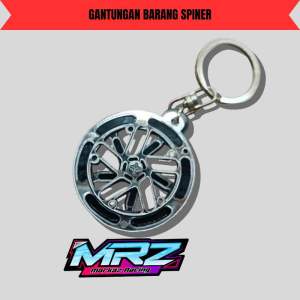 Gantungan Kunci Spiner Spinner Acrylic Akrilik Mirror Bisa Berputar