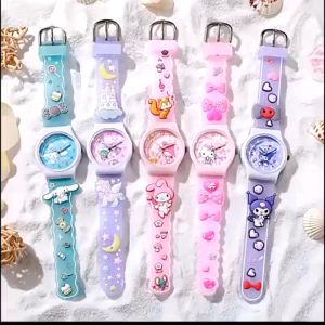 Jam Tangan Anak Sanrio Kuromi Melody Cinnamoroll 3D / kids watch sanrio