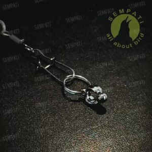 SEMPATI Rantai Kaki Burung Tali Burung Borgol 4 Mm Free Fly Ff Murai Batu Kacer Lovebird Rantai Latih Burung Umbaran Training Ring Gelang Kaki Lovebird Murai Dll RNFLY