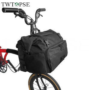 TWTOPSE Bicycle Backpack Union Jack Roll Top Bag For Brompton Folding Bike 27.5L Large Laptop Tool Bottle Bags With Raincover Strap 3SIXTY PIKES
