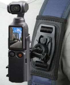 20240903 360 ° องศากระเป๋าเป้สะพายหลังคลิปคงที่สายขาตั้งสมาร์ทโฟนหัวเข็มขัดรวดเร็วฐานสำหรับ DJI Osmo Pocket 3อุปกรณ์เสริมกล้อง