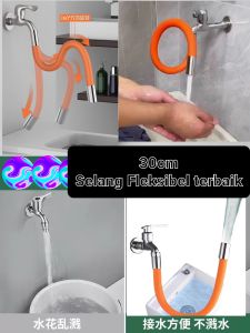 SELANG KRAN AIR PANJANG 30CM SELANG AIR FLEKSIBEL SELANG BAHAN STAINLESS DILAPISIN SILICONE