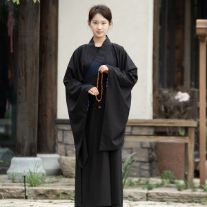 Shanyuan Haiqing Clothing Lay Buddhist Clothes Mens and Womens Same Summer Breathable Thin High-End Robe Unlined Long Gown Haiqing Monk Costume Robe