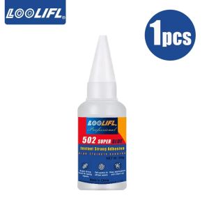 LOOLIFL 502 Super Glue dry glue Super Glue DIY by hand transparent and tasteless suitable for bonding metal plastic wood.