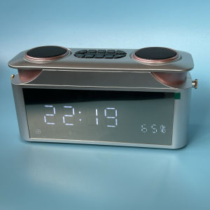 Blaeu Soundbox Desktop Computer Speaker with Large Screen LED Alarm Clock Good Sound Quality English Listening BALEE BG-08