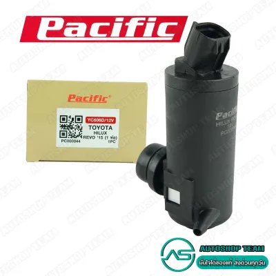 PACIFIC มอเตอร์ฉีดน้ำฝน TOYOTA HILUX REVO 1 ท่อ HS-YC606D-D/12V