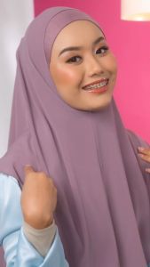 [LOVETA NEW EDITION]  ASSYFA MANES TUDUNG SARUNG BAWAL TUDUNG SYRIA LOVETA SITI SARAH INSTANT BAWAL Material Pleated.