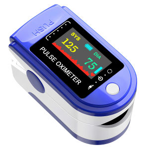 2IN1 Fingertip Blood Pressure Monitor Oximeter LED SpO2 Portable Visual Finger Clip Pulse Blood Oxygen Saturation Pressure Meter