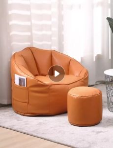 โซฟา เบด เก้าอี้ โซฟามินิมอล พร้อมเบาโซฟา เบาะนั่งพื้น โซฟาเดี่ยว โซฟาญี่ปุ่น โซฟาเบด โซฟามินิ พร้อมเงินซี สีขาว สีแดง สีเหลือ