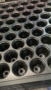 ถาดเพาะกล้า 104 หลุม (แพ็ค 5 ใบ10ใบ100ใบ) ถาดเพาะ ถาดเพาะปลูก แบบมีขอบ หนา นำกลับมาใช้ได้หลายครั้ง ตรา TPK