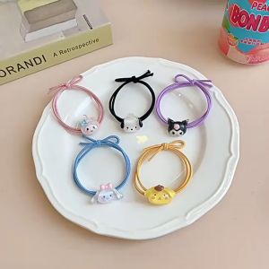 10 pcs set ikat rambut anak model karakter labubu ikat rambut karet ikat rambut import ikat rambut lucu